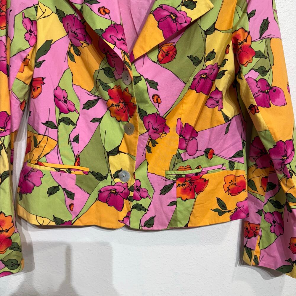 Kelly and Diane Pink Floral Blazer Sz 12P - Picture 4 of 12